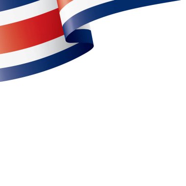 Costa Rica flag, vector illustration on a white background clipart