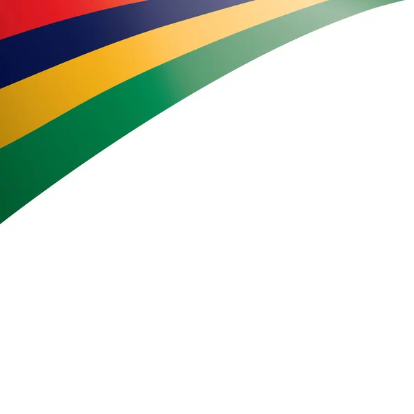 モーリシャスの国旗 白の背景にベクトル画像 — ストックベクタ