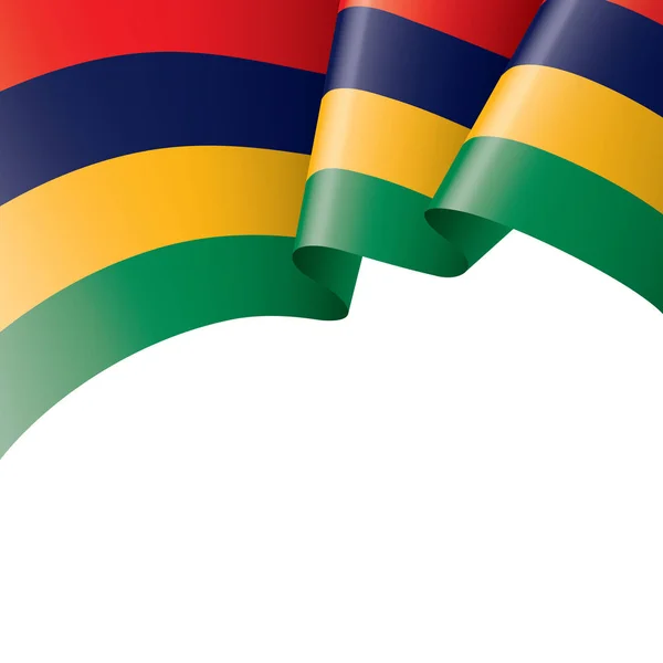 Flaga Mauritiusa, wektor ilustracja na białym tle — Wektor stockowy
