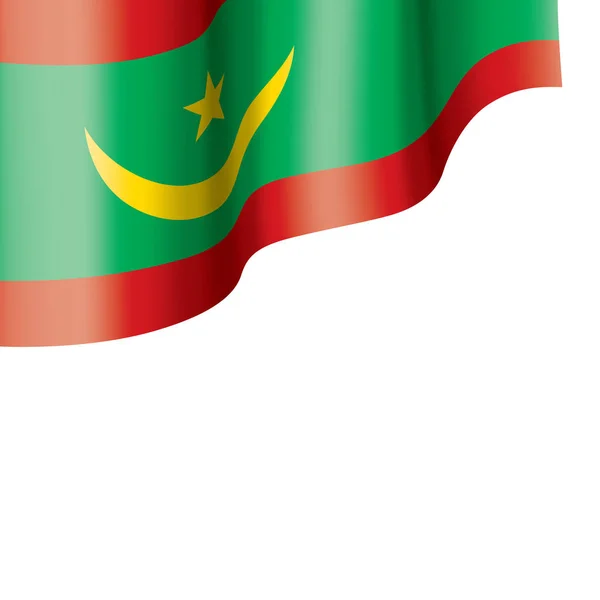 Bandeira da Maurícia, ilustração vetorial sobre um fundo branco — Vetor de Stock