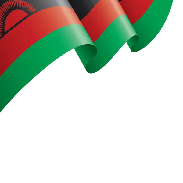 Флаг Малави, векторная иллюстрация на белом фоне — стоковый вектор