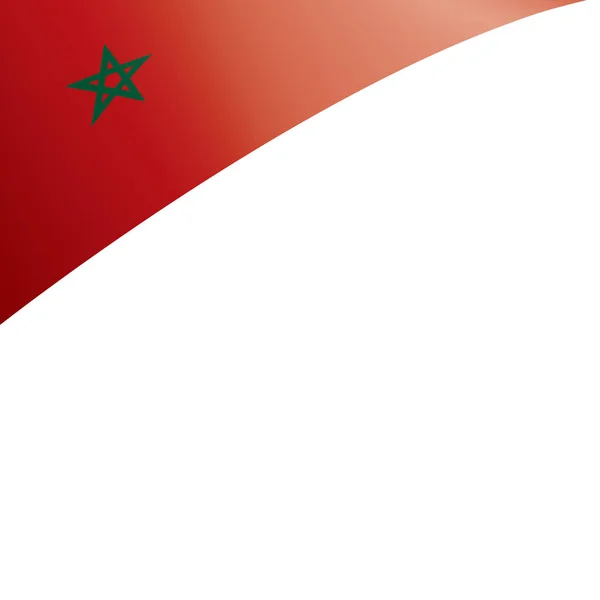 Drapeau Maroc, illustration vectorielle sur fond blanc — Image vectorielle