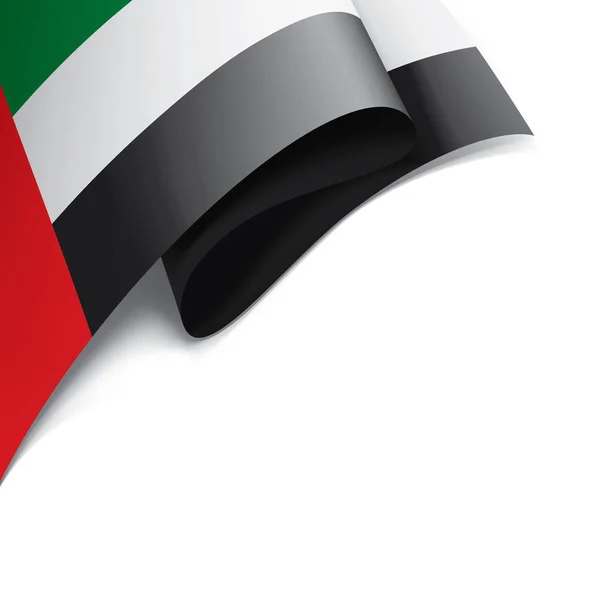 Vereinigte Arabische Emirate Flagge, Vektorabbildung auf weißem Hintergrund — Stockvektor