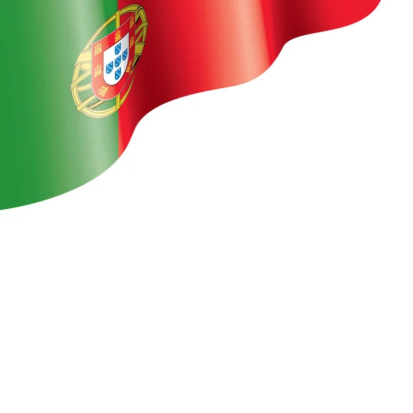 Portugal flag, vector illustration on a white background — Stock Vector