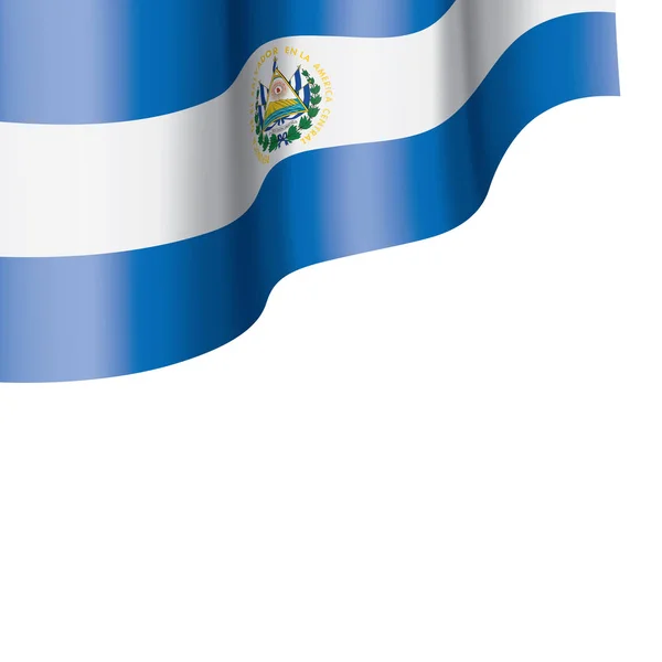 Bandera de Salvador, ilustración vectorial sobre fondo blanco — Archivo Imágenes Vectoriales