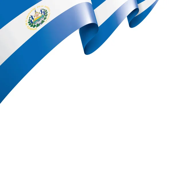 Salvador Flagge, Vektordarstellung auf weißem Hintergrund — Stockvektor