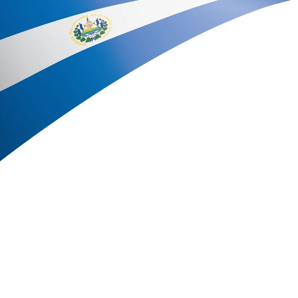 Salvador flagga, vektor illustration på en vit bakgrund — Stock vektor