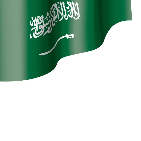 Прапор Саудівської Аравії, Векторні ілюстрації на білому фоні — стоковий вектор