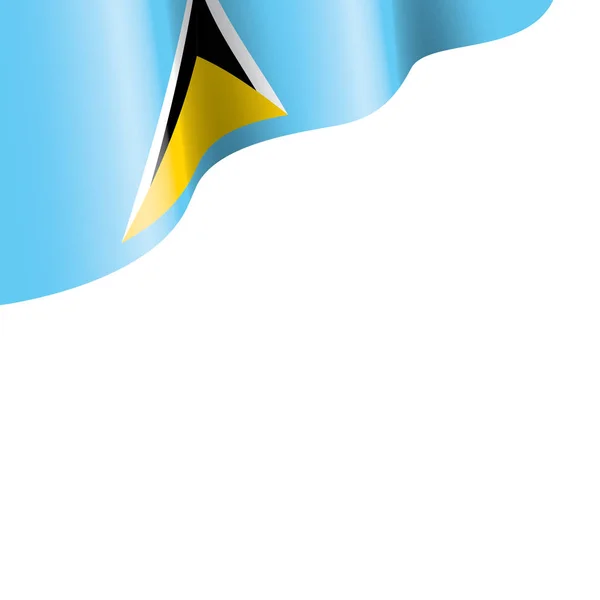 Saint Lucia flag, vector illustration on a white background — Stock Vector