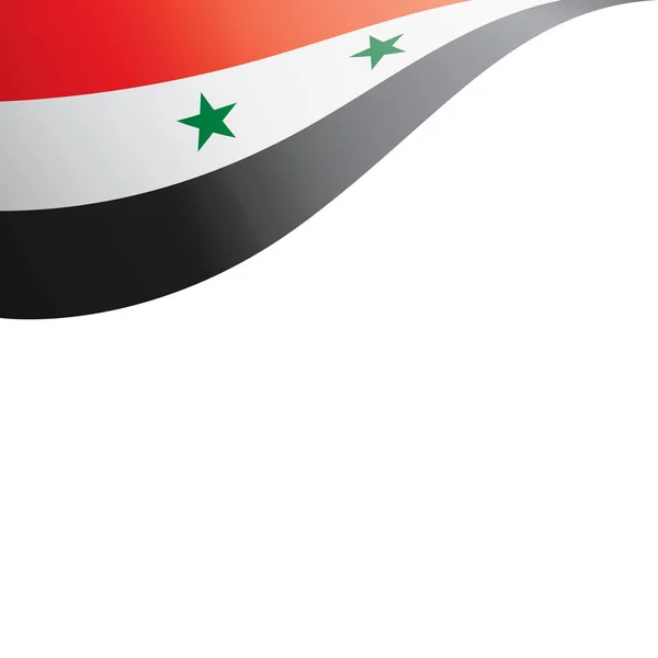 Syria flag, vector illustration on a white background — Stock Vector