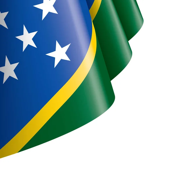 Flagge der Salomonen, Vektorabbildung auf weißem Hintergrund — Stockvektor