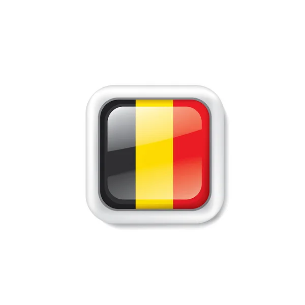 Drapeau de Belgique, illustration vectorielle sur fond blanc — Image vectorielle