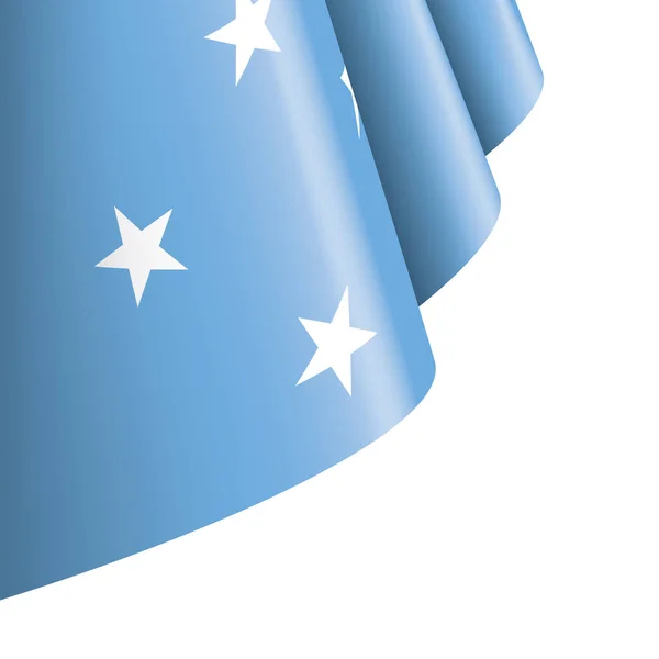 Federacyjne Stany Mikronezji flaga, wektor ilustracja na białym tle — Wektor stockowy
