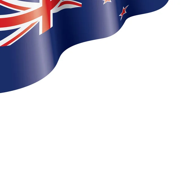 Flaga Nowej Zelandii, ilustracja wektora na białym tle — Wektor stockowy