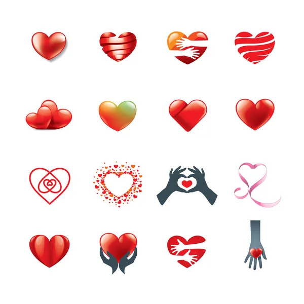 Sevgililer günü için kalp işareti. Vektör çizim — Stok Vektör