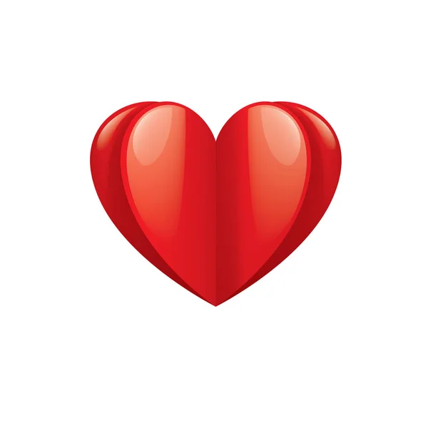 Hart teken voor dag van de Valentijnskaart. Vectorillustratie — Stockvector