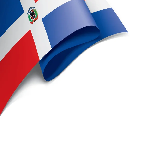 Dominicana-Fahne, Vektorabbildung auf weißem Hintergrund — Stockvektor