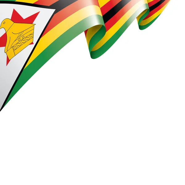 Flaga Zimbabwe, ilustracja wektora na białym tle — Wektor stockowy