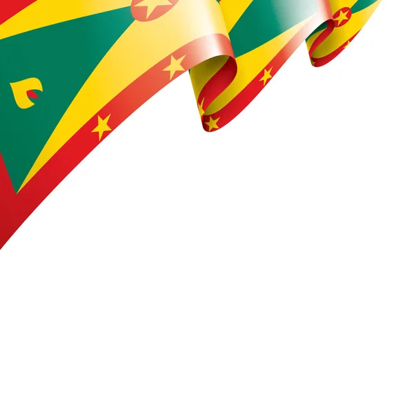 Grenada flag, vector illustration on a white background — Stock Vector