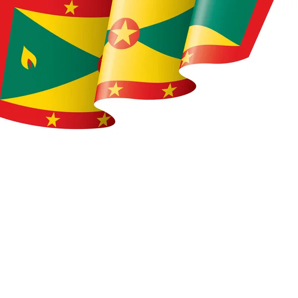 Grenada flag, vector illustration on a white background — Stock Vector