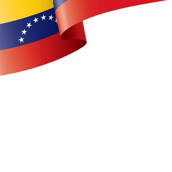 Bandeira da Venezuela, ilustração vetorial sobre um fundo branco —  Vetores de Stock