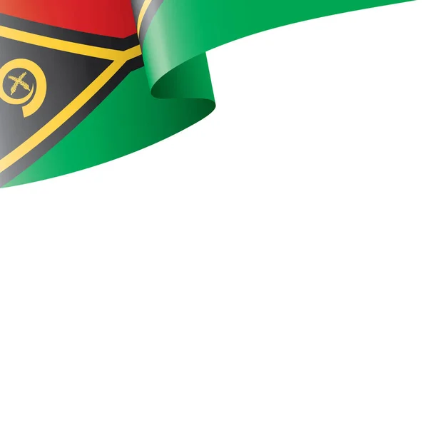 Bandeira de Vanuatu, ilustração vetorial sobre um fundo branco —  Vetores de Stock