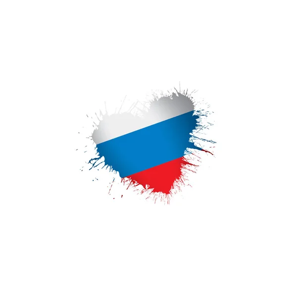 Russia flag, vector illustration on a white background — Stock Vector