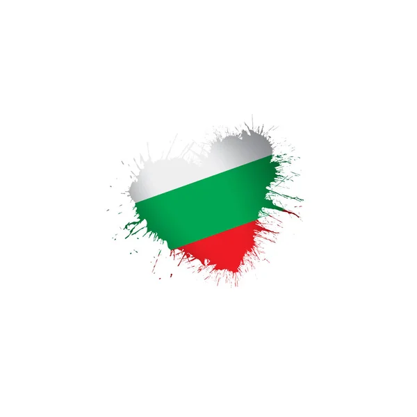 Bulgaria flag, vector illustration on a white background — Stock Vector
