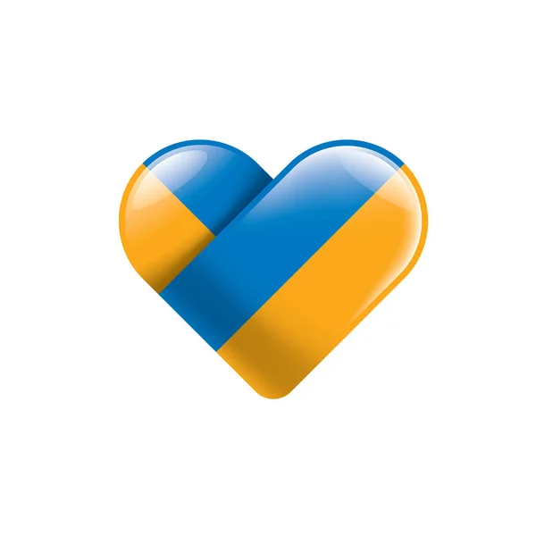 Σημαία Ουκρανίας, διανυσματική απεικόνιση σε λευκό φόντο — Διανυσματικό Αρχείο