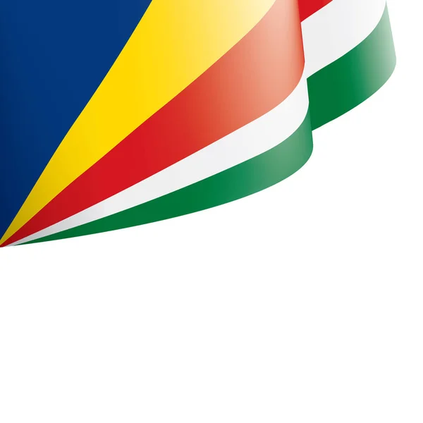 Flagge der Seychellen, Vektorabbildung auf weißem Hintergrund — Stockvektor