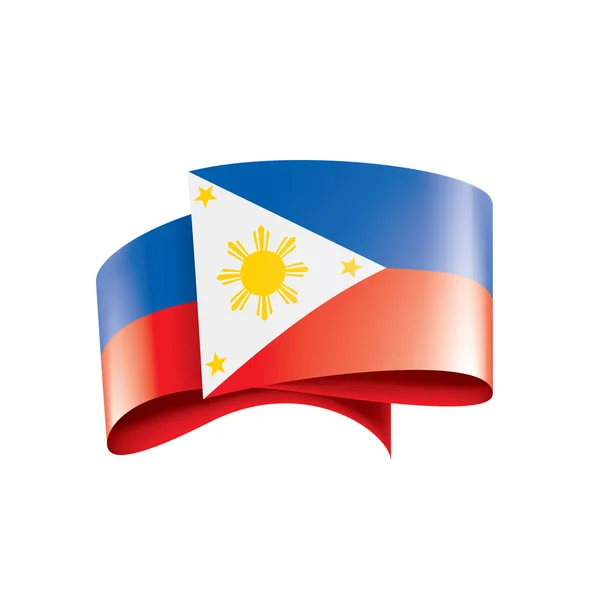 Прапор Філіппін, Векторні ілюстрації на білому фоні — стоковий вектор
