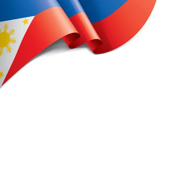 Bandeira das Filipinas, ilustração vetorial sobre um fundo branco — Vetor de Stock