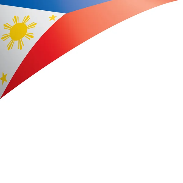 Bandeira das Filipinas, ilustração vetorial sobre um fundo branco — Vetor de Stock