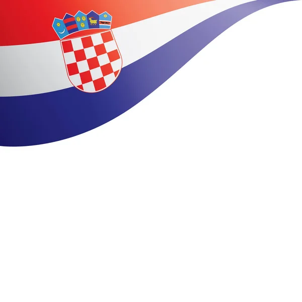 Flaga Chorwacji, wektor ilustracja na białym tle — Wektor stockowy