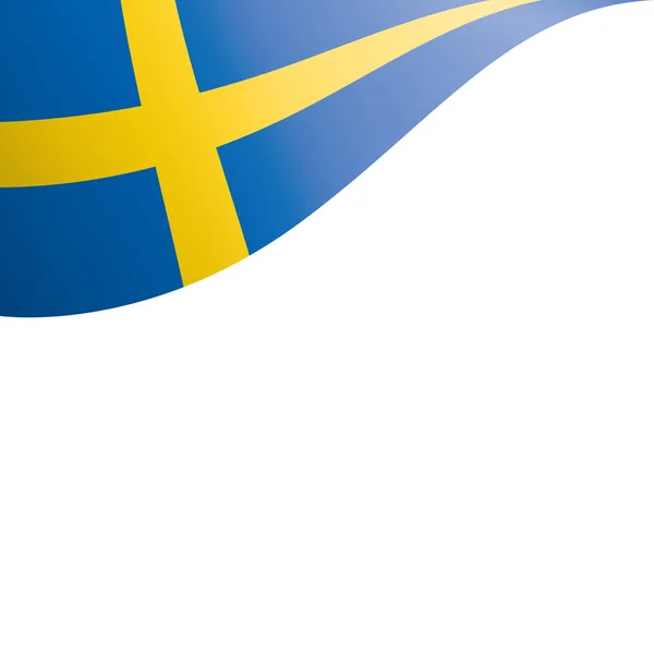 Прапор Швеції, Векторні ілюстрації на білому фоні — стоковий вектор