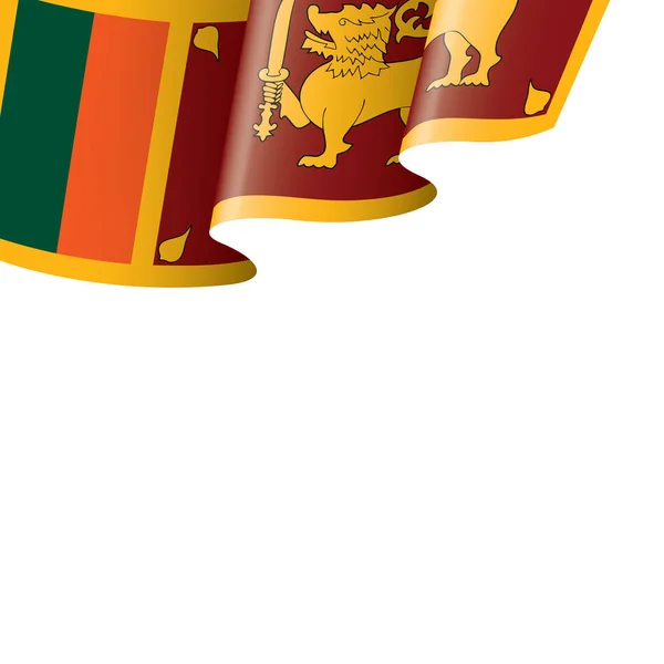 Sri Lanka flagga, vektor illustration på en vit bakgrund — Stock vektor