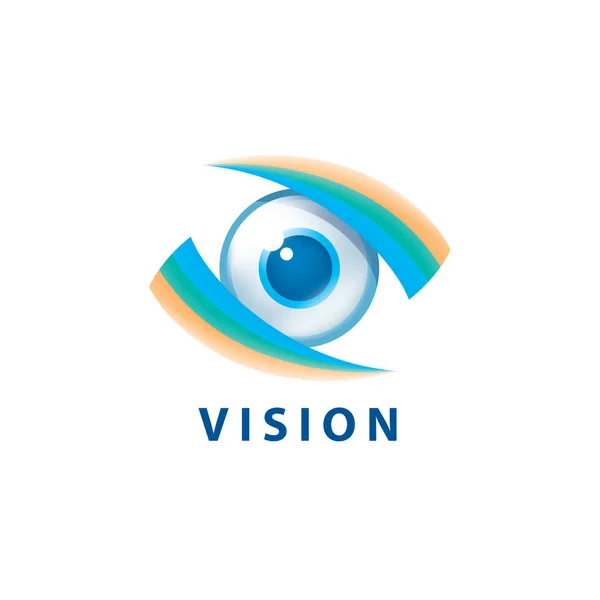 Sign in the shape of the eye. Vector illustration of the icon — Stock Vector