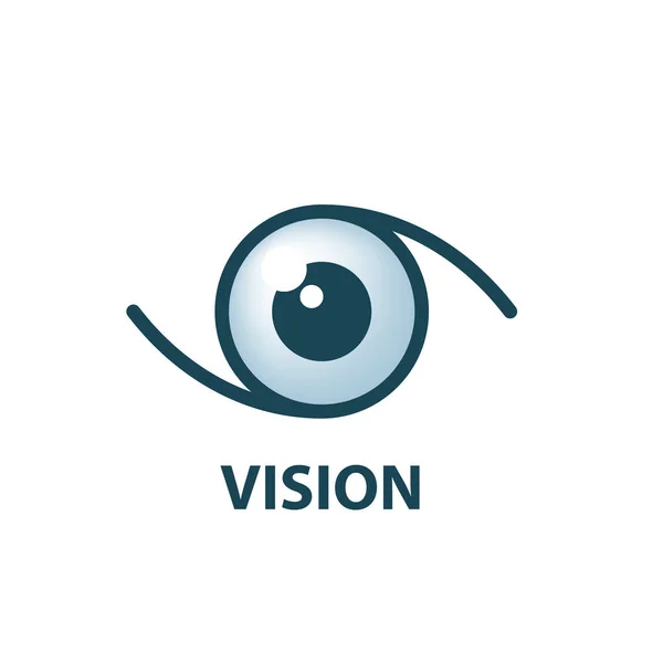 Firma en la forma del ojo. Ilustración vectorial del icono — Vector de stock
