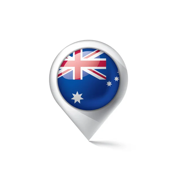 Флаг Австралии, векторная иллюстрация на белом фоне. — стоковый вектор