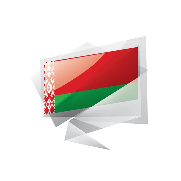 Belarus flag, vector illustration on a white background — Stock Vector