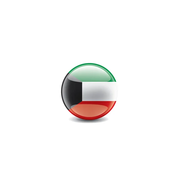 Kuwait flag, vector illustration on a white background — Stock Vector