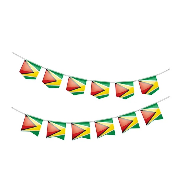 Guyana flag, vector illustration on a white background — Stock Vector