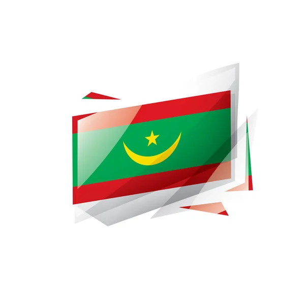モーリシャスの国旗は、白の背景にベクトル画像 — ストックベクタ