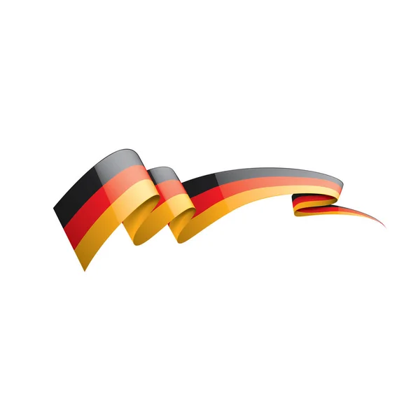 Drapeau Allemagne, illustration vectorielle sur fond blanc — Image vectorielle