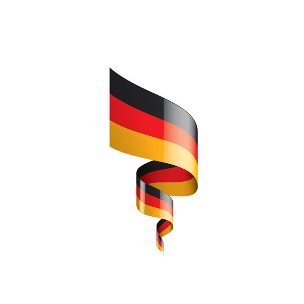 Bandera de Alemania, ilustración vectorial sobre fondo blanco — Archivo Imágenes Vectoriales