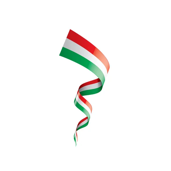 Hungary flag, vector illustration on a white background — Stock Vector