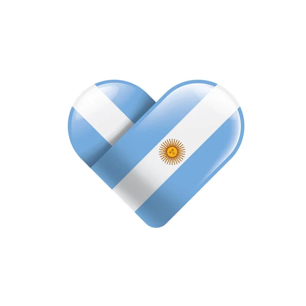 Bandera Argentina, ilustración vectorial sobre fondo blanco — Vector de stock