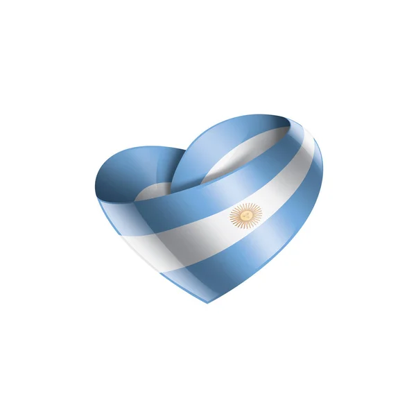 Bandera Argentina, ilustración vectorial sobre fondo blanco — Vector de stock