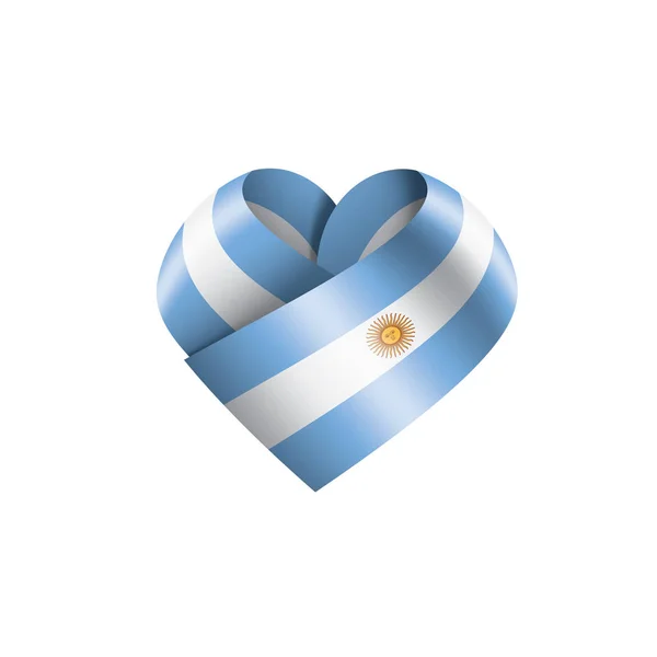 Флаг Аргентины, векторная иллюстрация на белом фоне — стоковый вектор