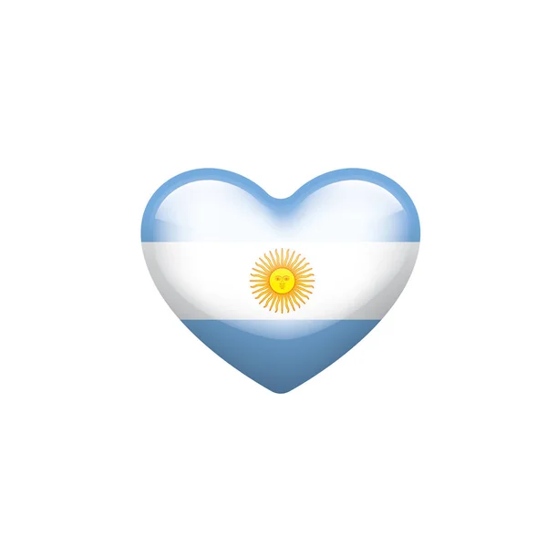 Bandera Argentina, ilustración vectorial sobre fondo blanco — Vector de stock